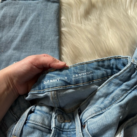 OLD NAVY High-Waisted OG Straight Ankle Jeans In Light Dip - Picture 3 of 5